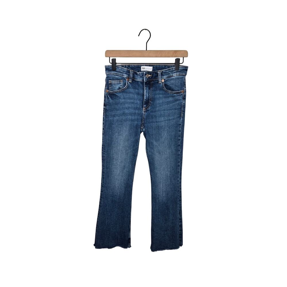Zara Women’s High-Rise Medium Blue Jeans